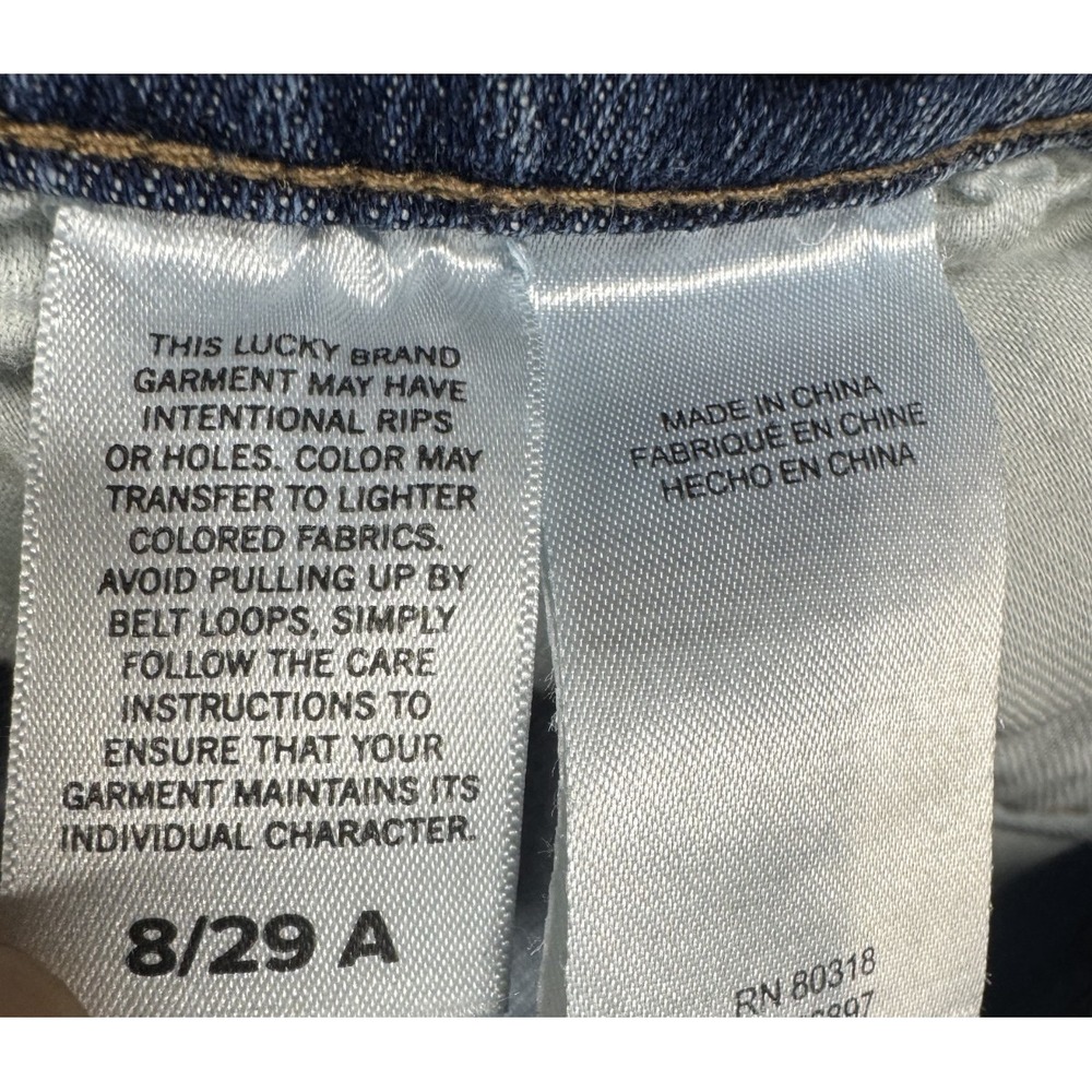 Lucky Brand Bridgette High Rise Ankle Skinny Jeans Button Fly Light Wash 8/29 - Picture 10 of 13